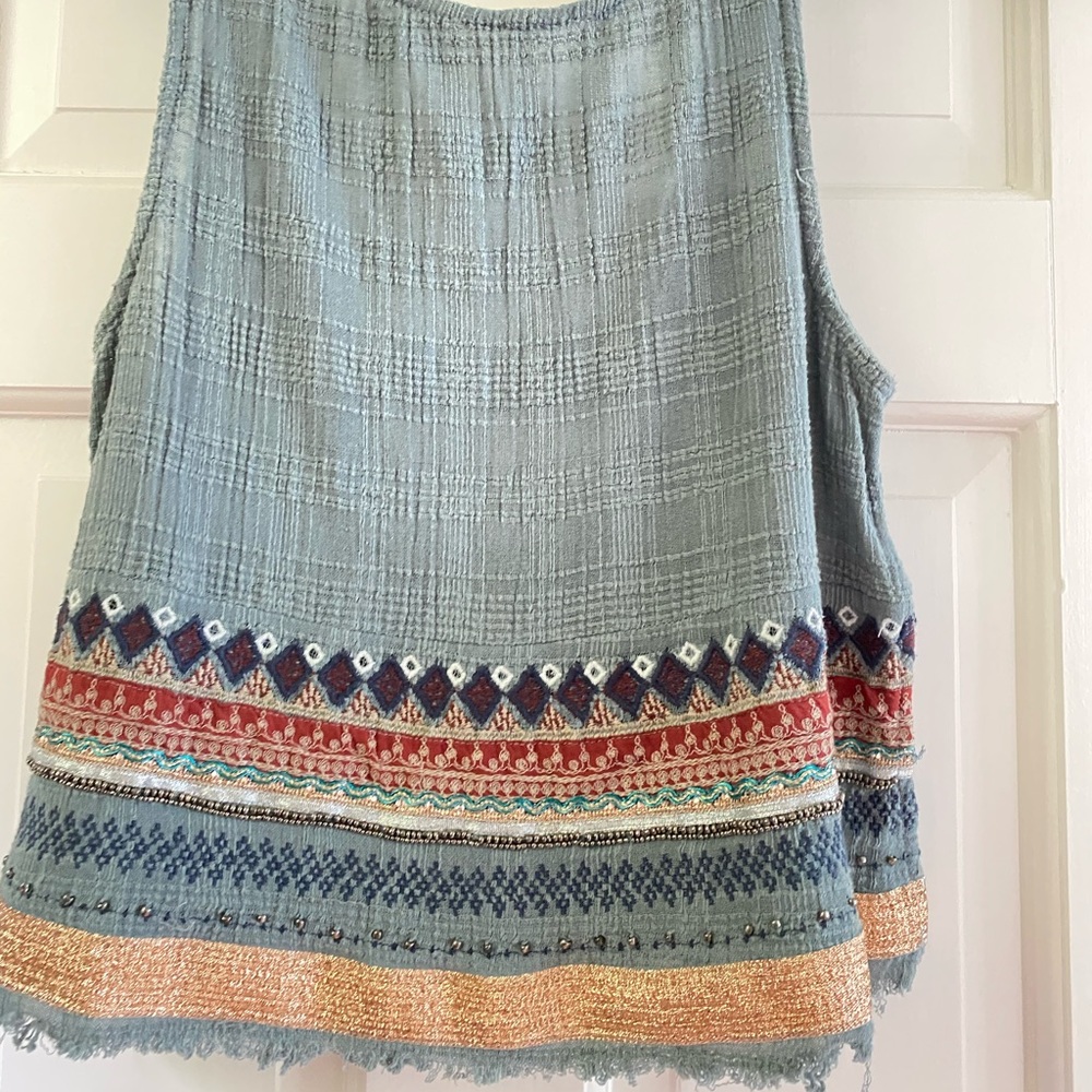 Excite Embroidered tank.